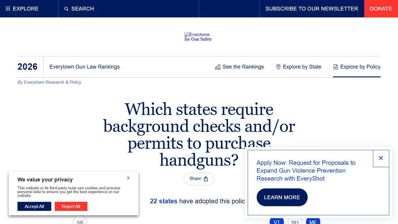 Background Check and/or Purchase Permit Everytown Research & Policy
